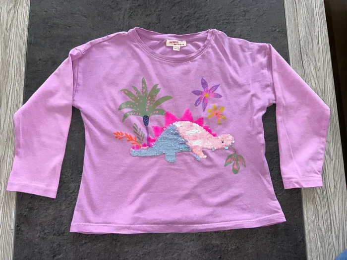T-shirt fille violet - 4 ans