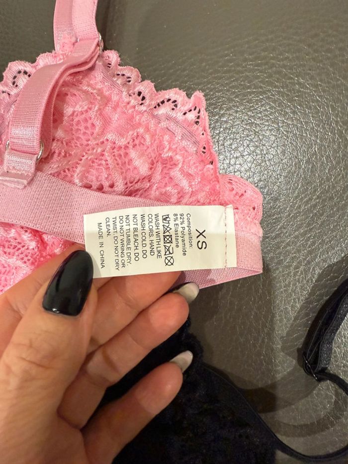 Lot de 3 soutiens gorgés XS triangle - photo numéro 6