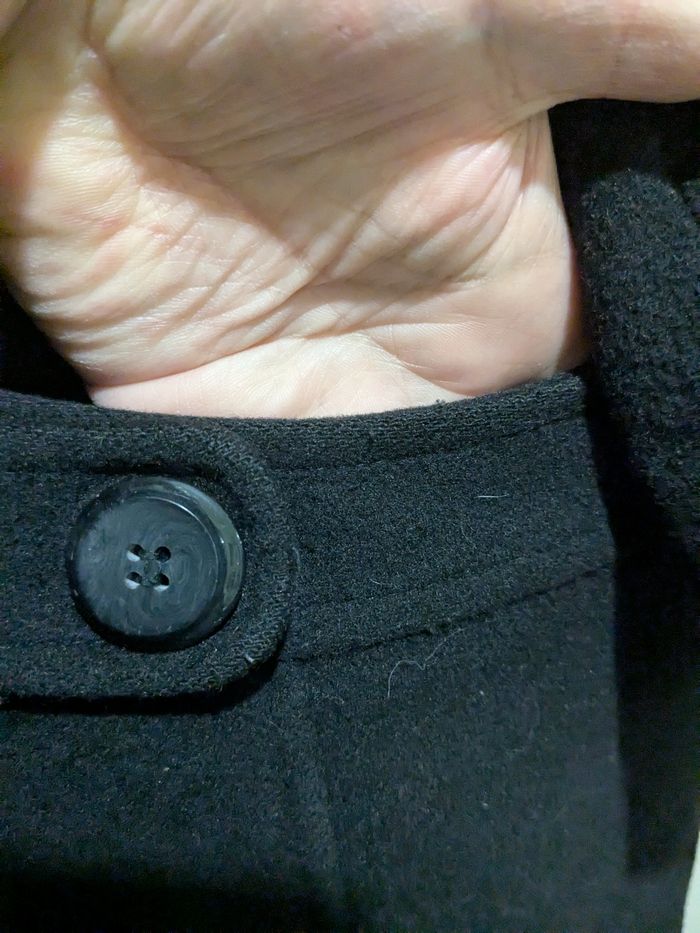 Beau manteau Wendy noir laine et cachemire. Taille 48l - photo numéro 7