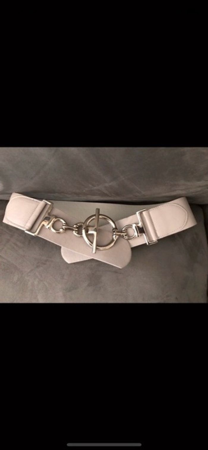 Ceinture large grise