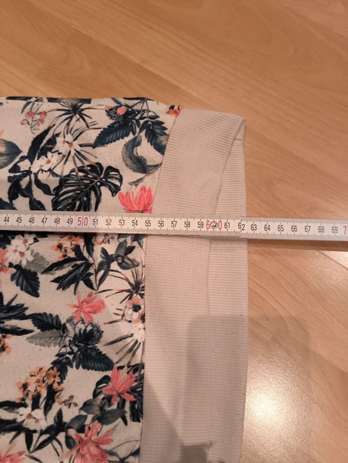 Sweat Stradivarius taille S beige à fleurs - photo numéro 6