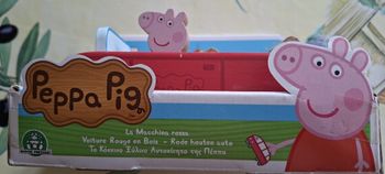 Peppa pig voiture rouge en bois