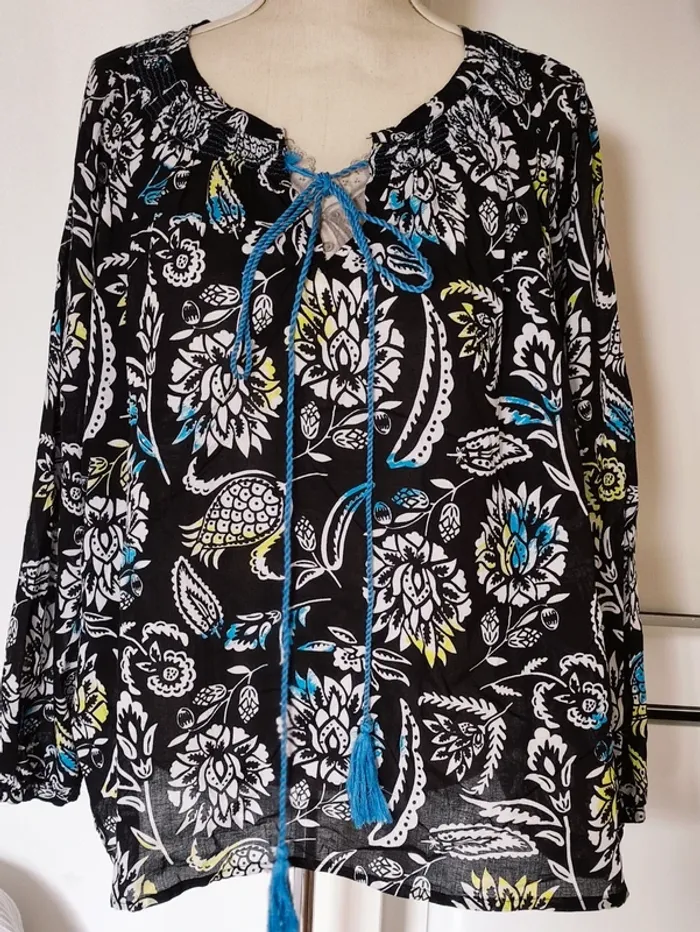 🪻 chardon blouse bohème coton taille unique🌱 oversize 36/42