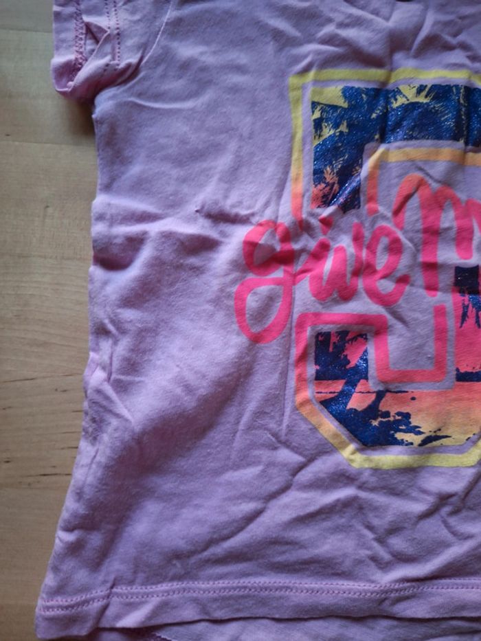 T-shirt manches courtes pour fille taille 18mois très bon état - photo numéro 3