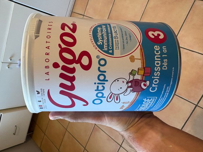 Guigoz Optipro 3 Lait Croissance 1-3 Ans - Boîte 900g - Enrichi En Vitamines Et Oméga 3