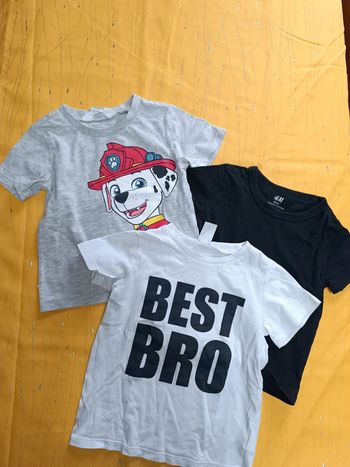 Lot de 3 tee-shirts manches courtes H&M 18 mois - 2 ans 92 cm