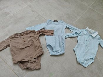 Lot de 3 bodies hiver bébé garçon 3 mois