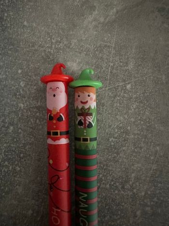 Lot de 2 stylos effacables Noel
