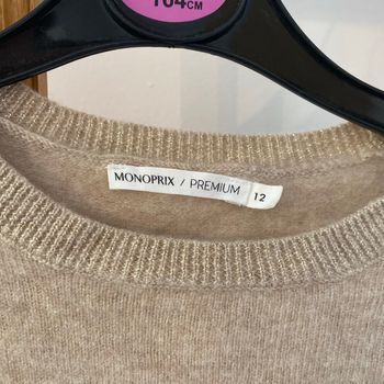 Pull 100% cachemire monoprix 12 ans