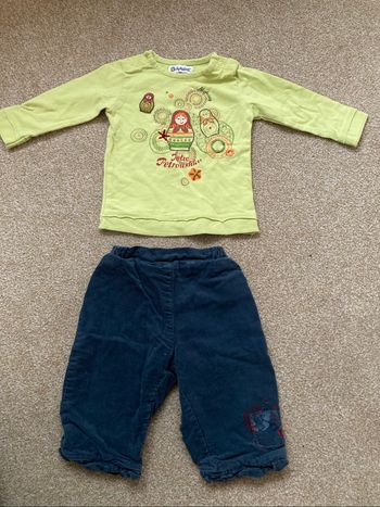 Ensemble fille 6 mois