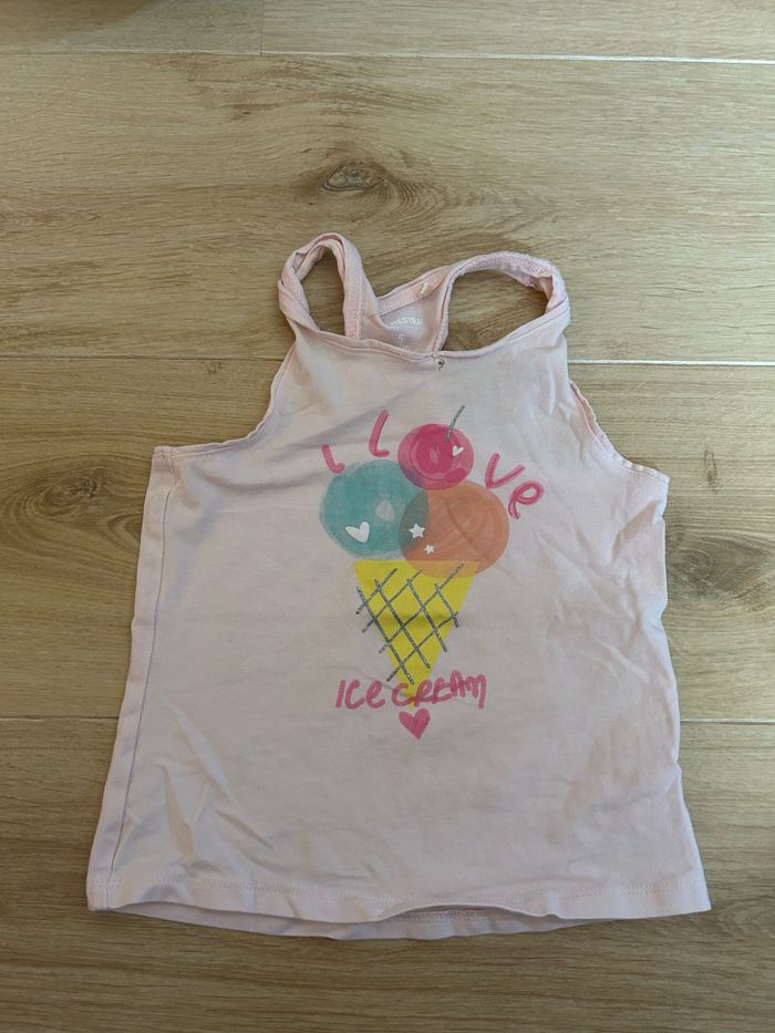 Débardeur fille rose