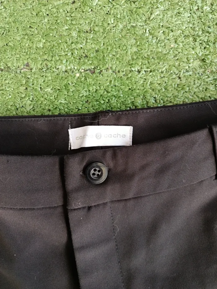 Pantalon de ville noir Cache cache taille 42 - photo numéro 3