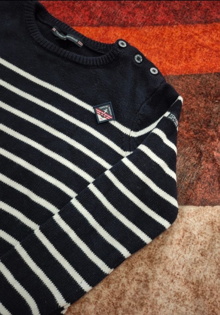 Pull hiver en coton terre de marins - photo numéro 2
