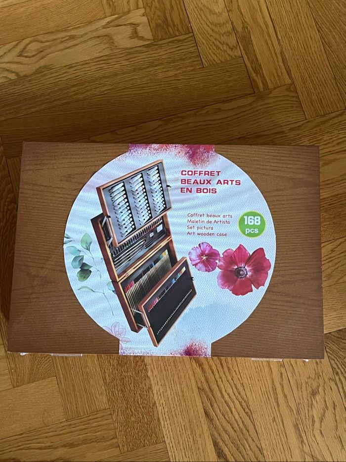 Coffret beaux art en bois 168 pièces - photo numéro 4