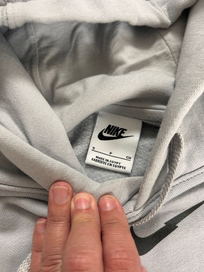Sweat à capuche gris Nike S - photo numéro 7