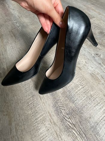 Escarpins en cuir noir