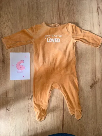 Pyjama en velours 6 mois