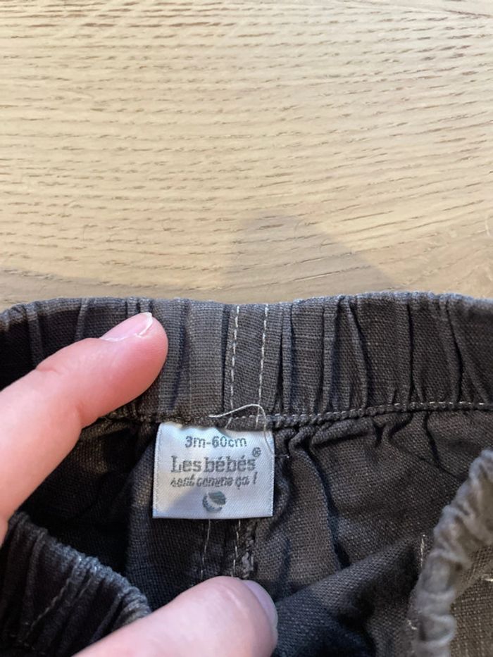 Short marron léger 3 mois les bébé sont comme ça - photo numéro 2