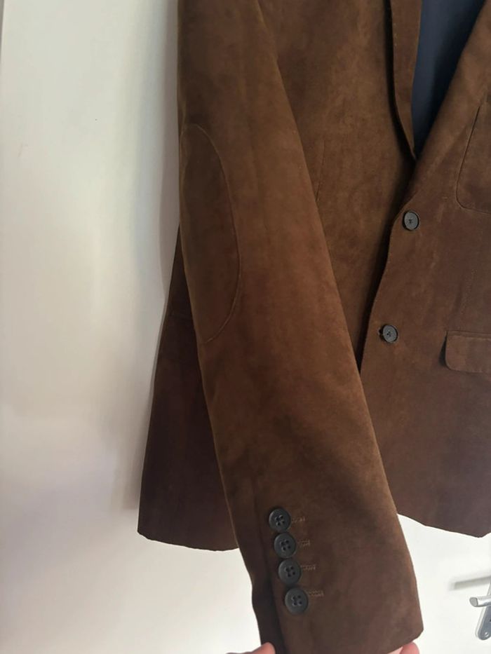 Veste de costume Devred marron effet daim Taille 50 - photo numéro 6