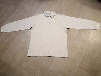 Polo manches longues gris Taille 6/XL Lacoste