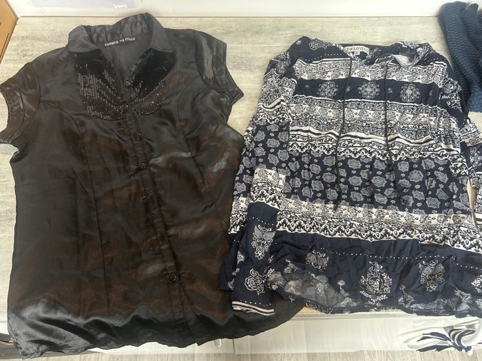 Lot 27 vêtements fille 14 ans complet pantalon robes chemise veste haut gilet pull - photo numéro 4