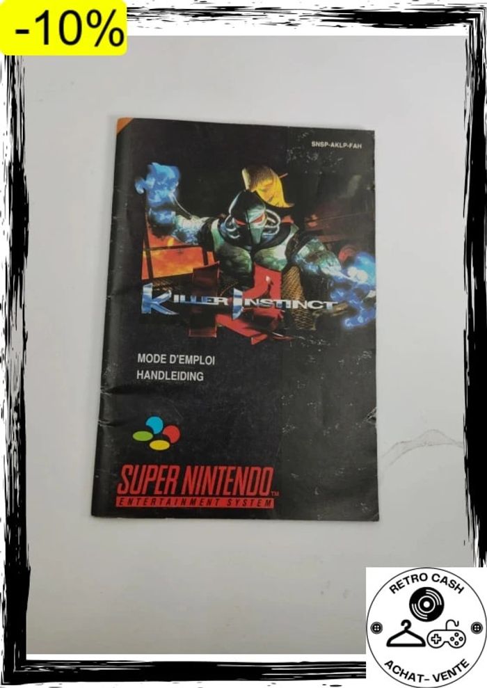 Killer Instinct Super Nintendo snes pal fah complet - photo numéro 4