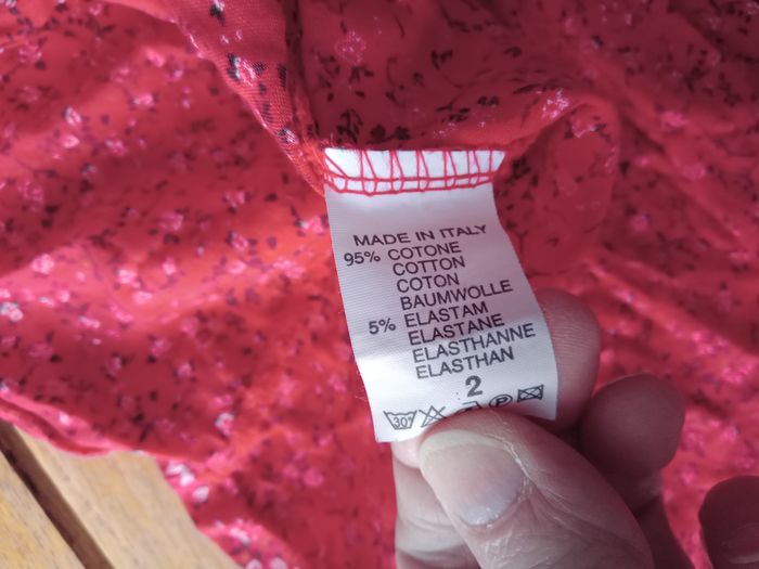 Robe tunique rouge à fleurs - photo numéro 2