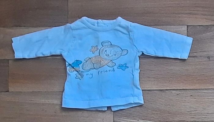 Lot de 2 t shirts et 1 pantalon 1 mois - photo numéro 4