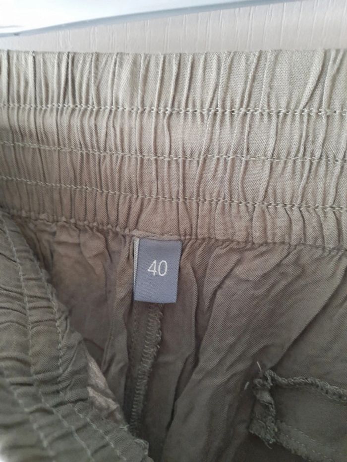 Pantalon fluide kaki 40 - photo numéro 2