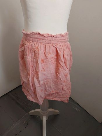 Jupe légère rose pâle Gemo – motifs étoiles – 8 ans