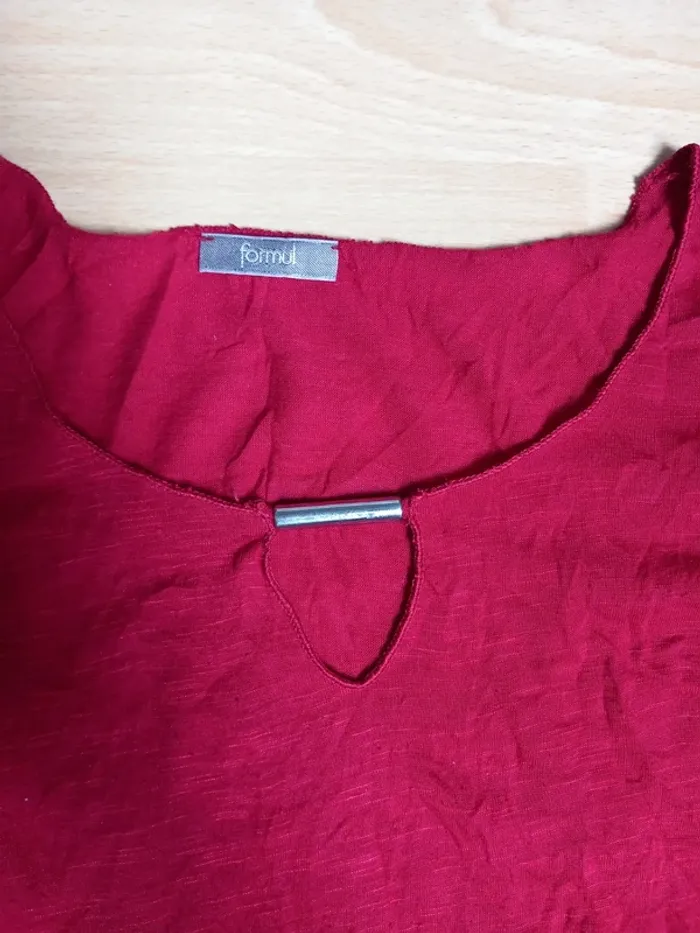 Haut manche longues bordeaux Taille 36/38 - photo numéro 3