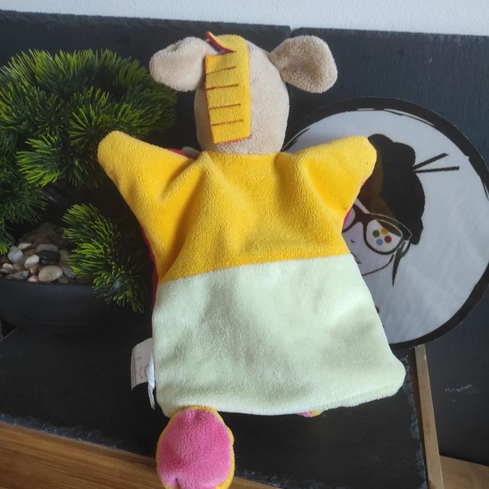 Doudou et compagnie marionnette âne cheval bébé doigt jaune rouge rose vert - photo numéro 2