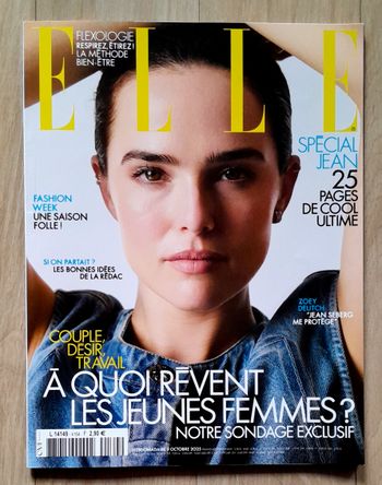 Magazine Elle n°4164 octobre 2025 spécial Zoeh Deutch
