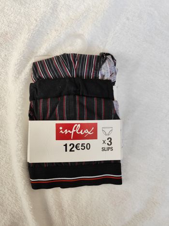 Lot de 3 slip homme, neuf, taille XL 