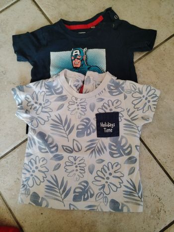 2 t shirt 12 mois