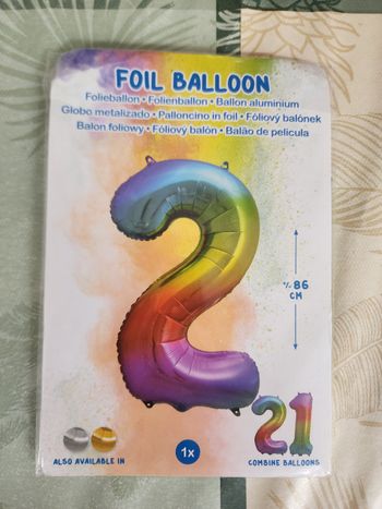 Ballon chiffre 2