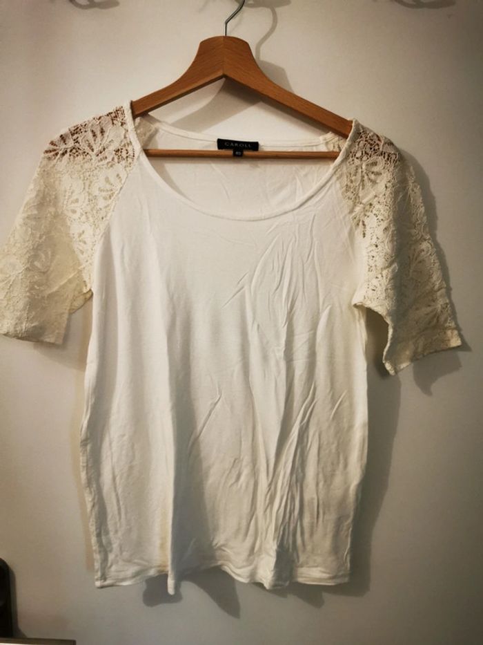 Haut blanc Caroll