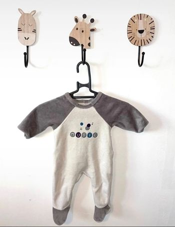 Pyjama en velours taille 0 mois