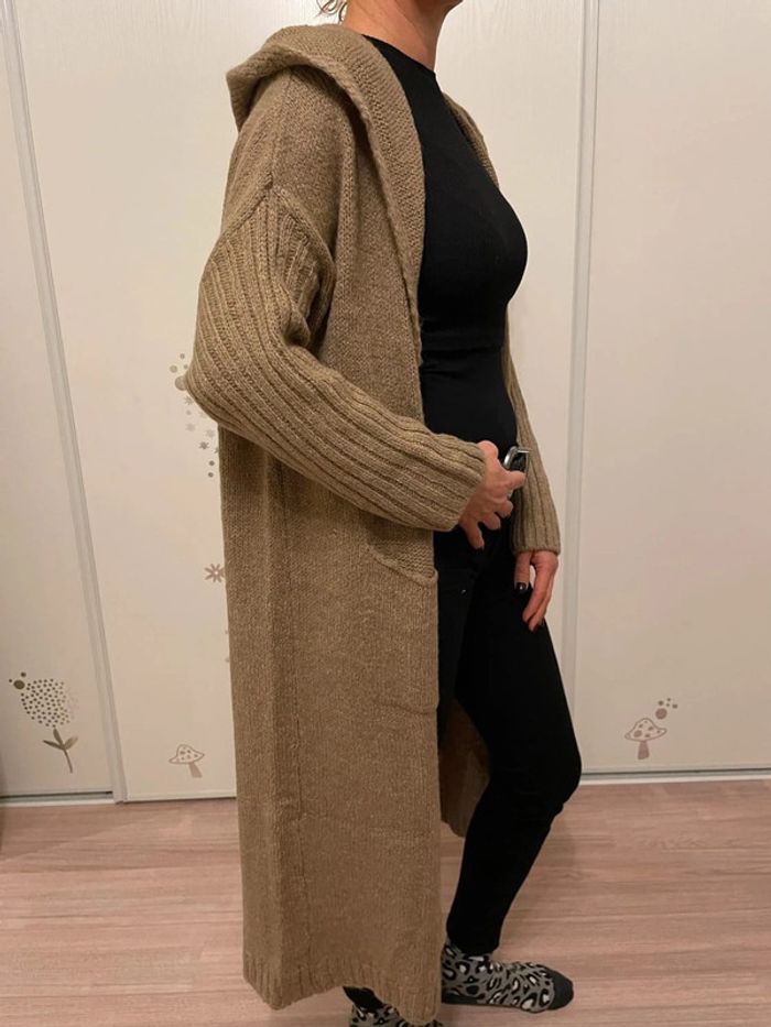 Cardigan long tendance chaud - photo numéro 3