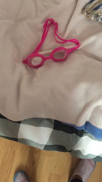 Lunette de natation rose