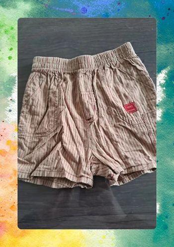 👶 Short rayé Grain de Blé – Taille 6 mois