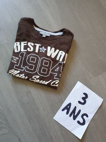 Maillot t-shirt 3ans garçon