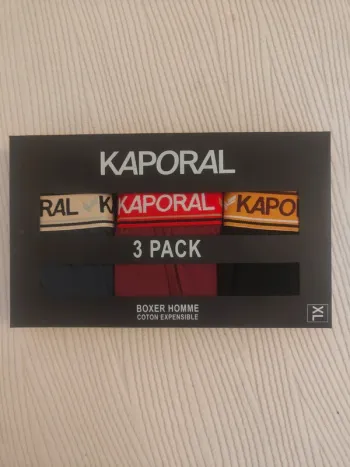 Lot 3 boxers homme Kaporal