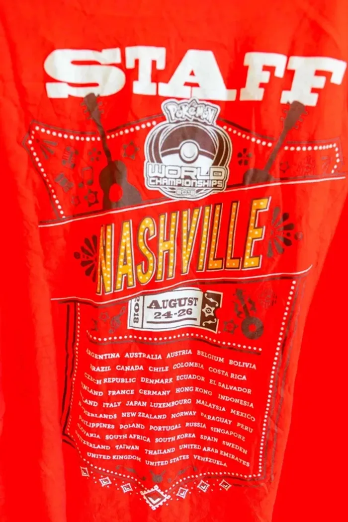 Tshirt Staff Collector World Championships Pokemon 2018 Nashville- Taille XXL - photo numéro 4