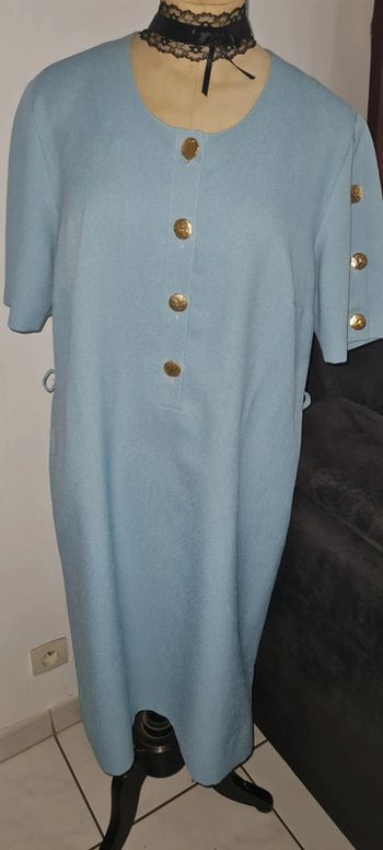 Robe abito vintage boutons dorés