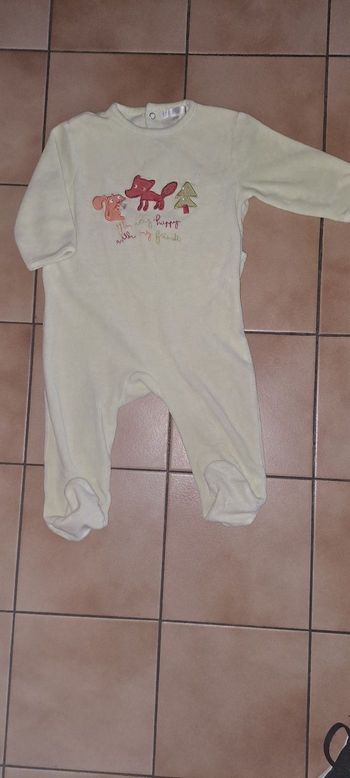 Pyjama en velours 1 pièce