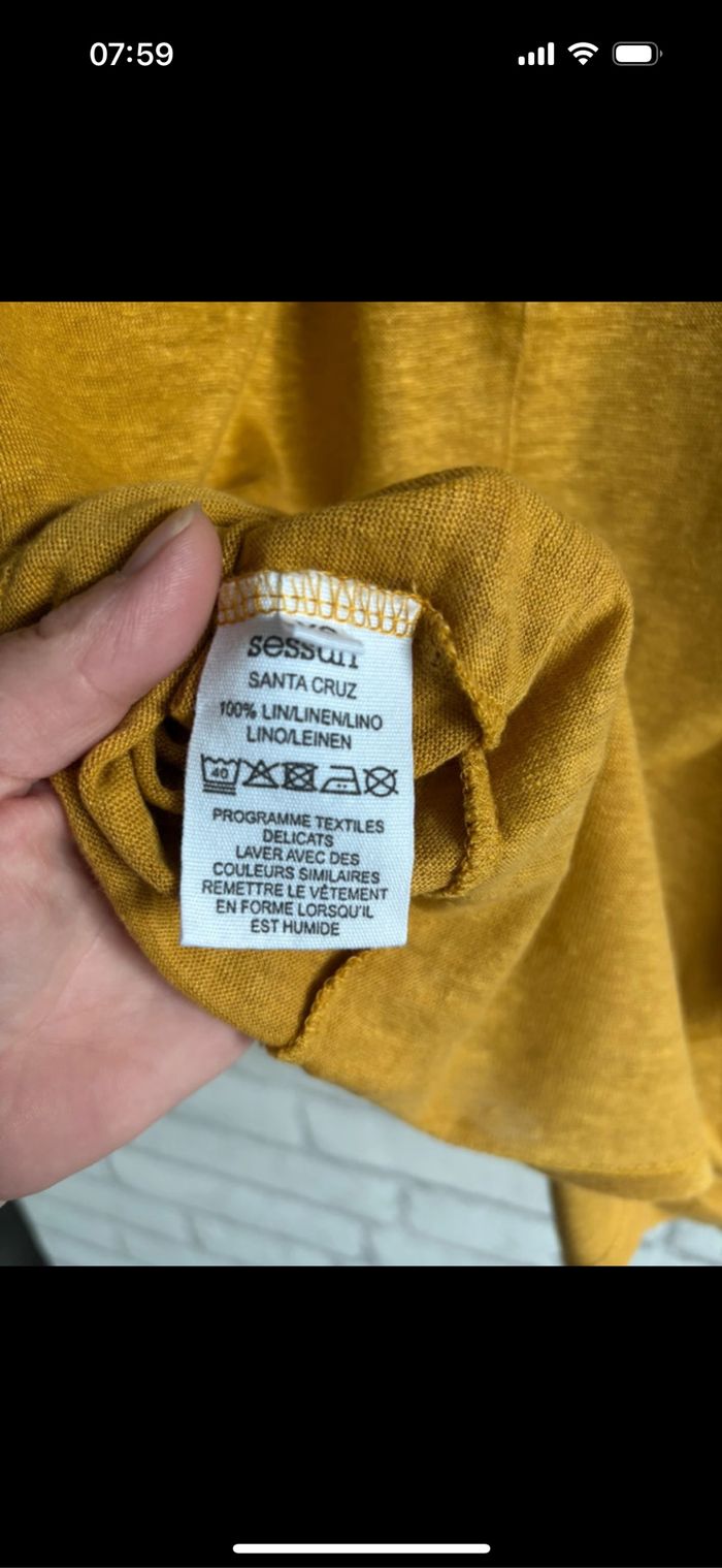 Tee shirt en lin sessùn taille XS - photo numéro 4