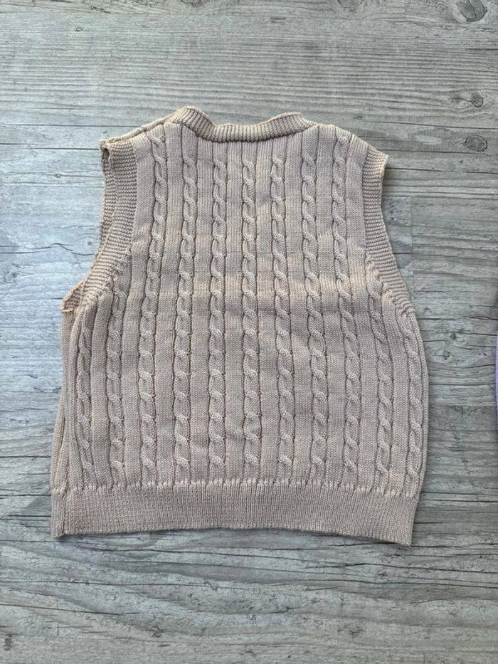 Pull sans manches beige 9ans neuf Shein - photo numéro 2