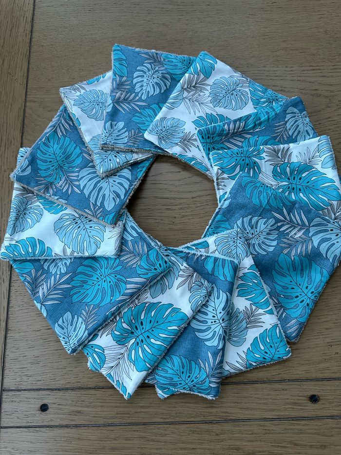 Lingettes grand format 15x15cm lot de 12 - Ateliersdisa - photo numéro 3