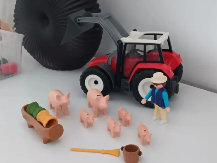 Tracteur avec fermier et cochons playmobil - photo numéro 11
